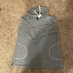 Baggy neck gray pullover